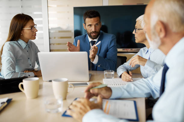 istock Successful business team collaborating in the office 1351403694