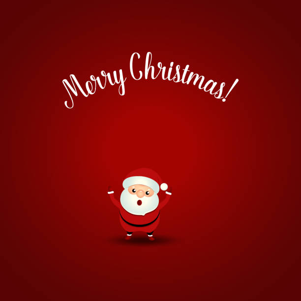istock Christmas Greeting Card with Christmas Santa Claus. Vector illustration 1351404507