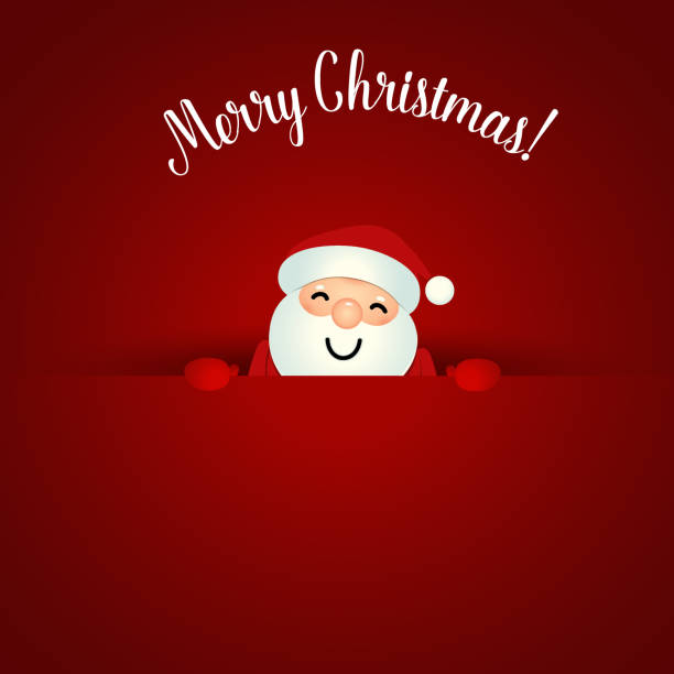 istock Christmas Greeting Card with Christmas Santa Claus. Vector illustration 1351404909