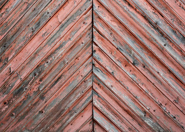 istock Brown with rose red natural wooden background. Rustic texture 1351411600