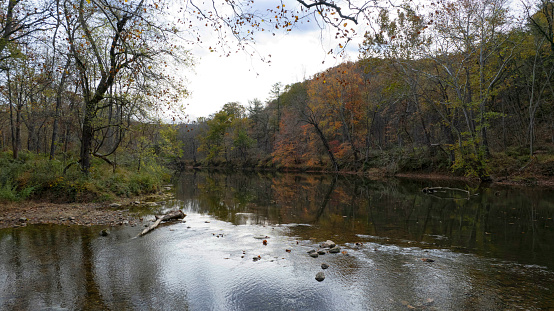 View of a river in Autumn.
