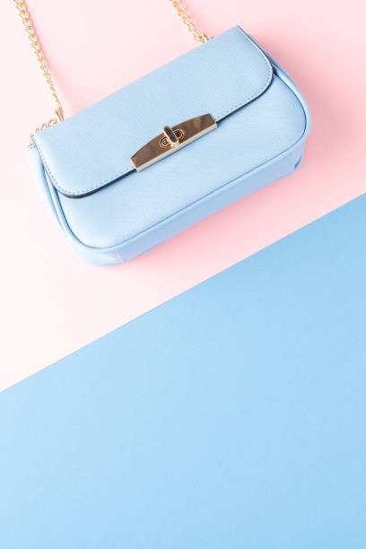 istock Elegant women’s purse. Top view 1351418005
