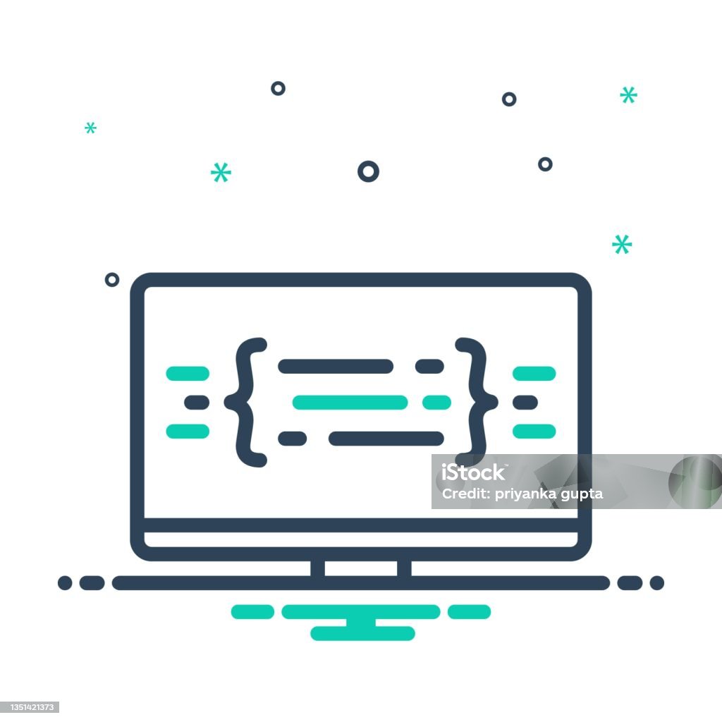 Compiled Software Logo Compiled Anthologized Stock Illustration - Download Image Now - Icon ...
