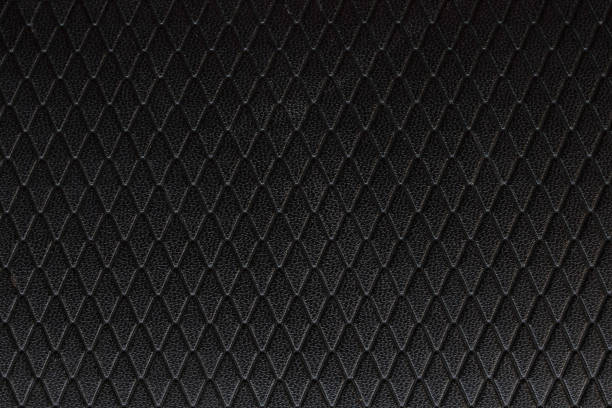 istock Texture of a black leather background. 1351423688