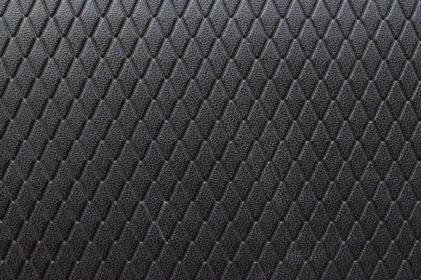 istock Texture of a black leather background. 1351423710