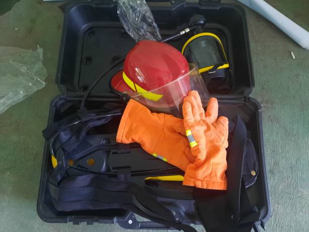 istock a set of firefighters equipment 1351423999