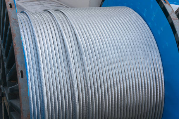 istock roll of coiled silver metal power cables 1351425020