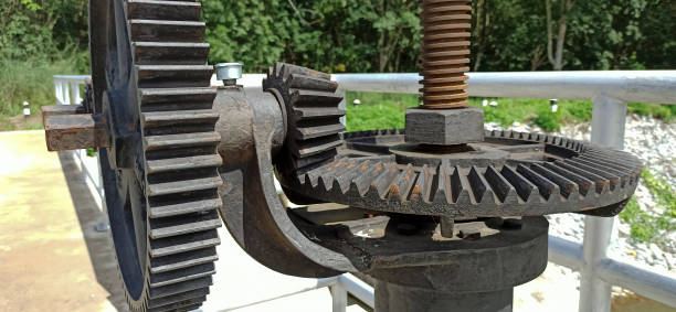 istock Dam valve in the village 1351426686