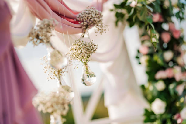 istock Beautiful wedding arch detail. 1351427715