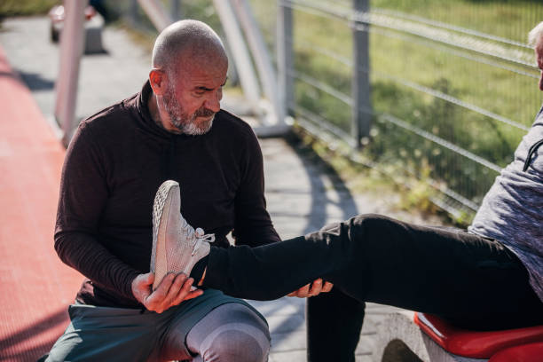 istock Senior men got injured 1351440141