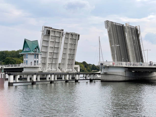 Kappelner Schlei bridge is close to the unique herring fence in Kappeln.