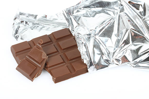 istock Chocolate bar in foil 135144283