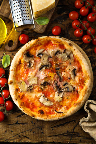 istock Pizza with mushroom and ham 1351444058