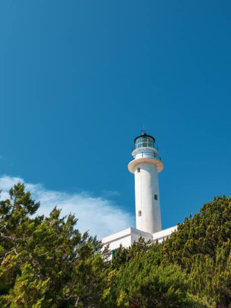 istock Lefkada island sea coast lighthouse on blue sky 1351446317