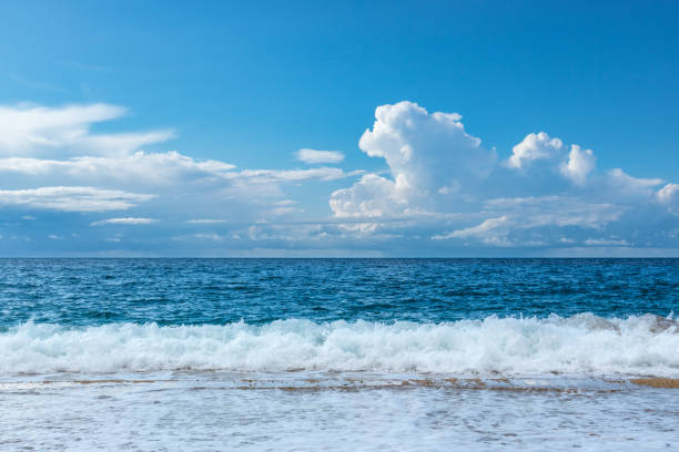 istock Scenic beach with blue sea, Lefkada island, Greece 1351446486