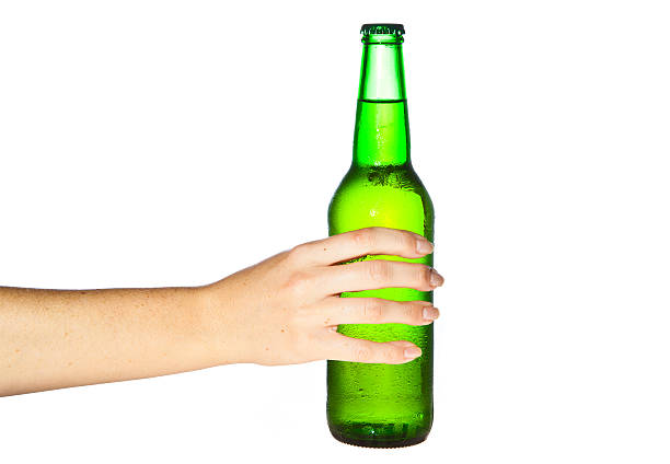 istock Woman hand holding beer bottle 135144968