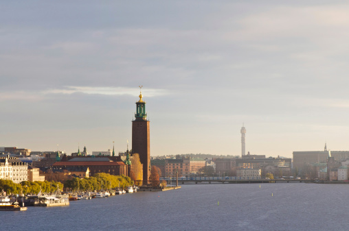 A shoot a couple a weeks before the Nobel prize banquet that takes place in the high building with the Three Crowns in top in december. You also see Gamla Stan (The Old Town), Slussen and Kaknästornet in the horizon.