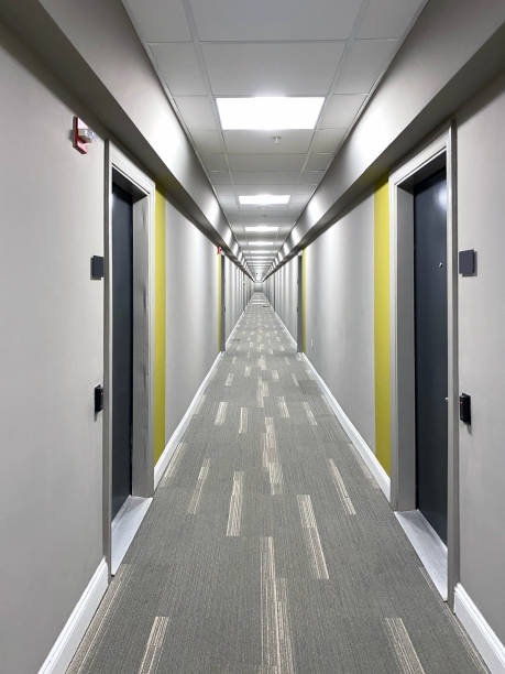 istock Corridor of residential apartments 1351455393