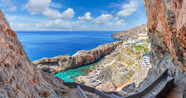 カリプソ クレタン村、クレタ島と風景 - クレタ島 ストックフォトと画像