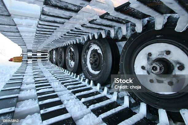 Detail From The Snow Cat Chassiscaterpillar Track Stock Photo - Download Image Now