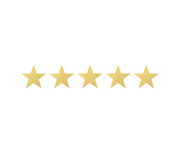 istock 5 star icon vector illustration eps10. Rating review flat icon for apps and websites, infographics - Vector 1351464335