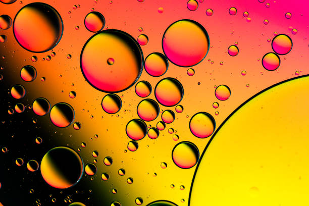 istock Macro oil and water multi colored abstract background 1351466249
