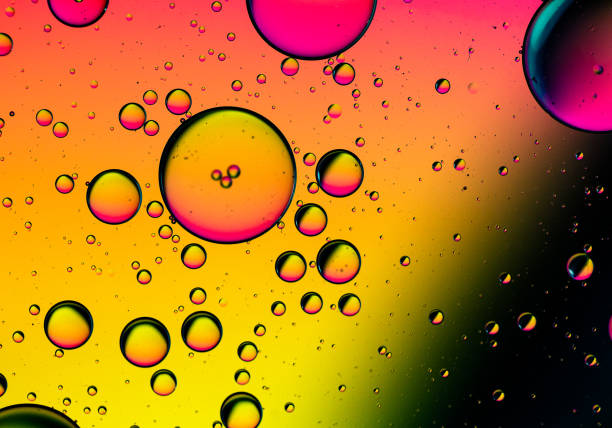 istock Macro oil and water multi colored abstract background 1351466278