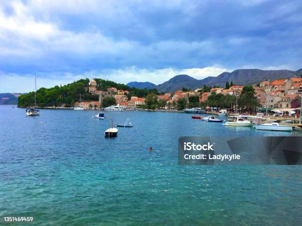 Harbour Of Cavtat Croatia Stock Photo - Download Image Now - Cavtat, Croatia, Marina