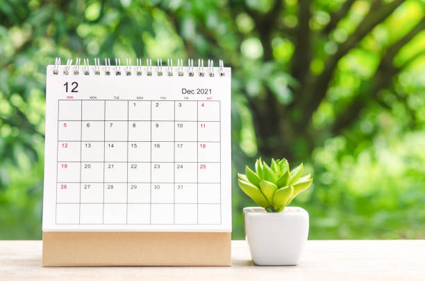 istock December 2021 Calendar desk for organizer 1351475303