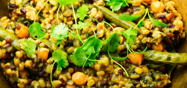 istock Kitchari,spicy vegetarian dish,close up,macro, 1351476328