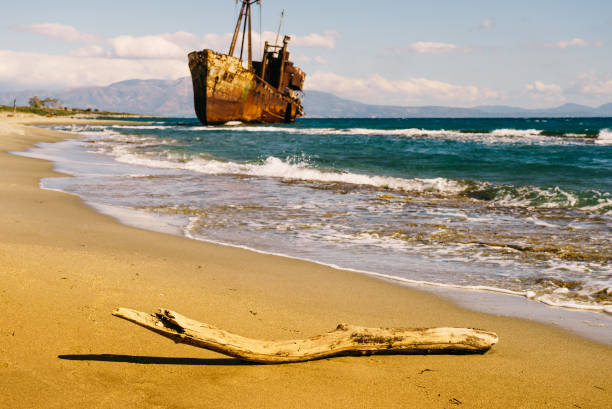 The amazing Navagio beach in Zante, Greece, with the famous wrecked ship