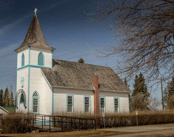istock Historic Luthern Church circa 1907 still stands Markerville Alberta Canada 1351479282