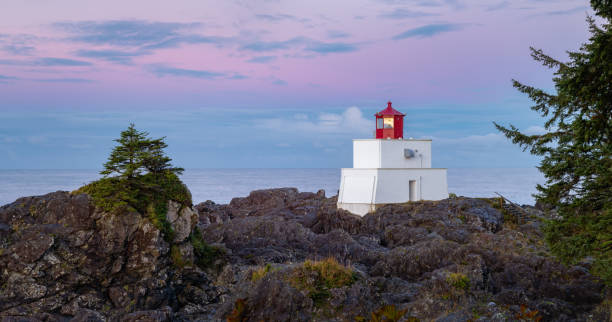 istock Amphitite Point Lighthouse at sunrise 1351480812