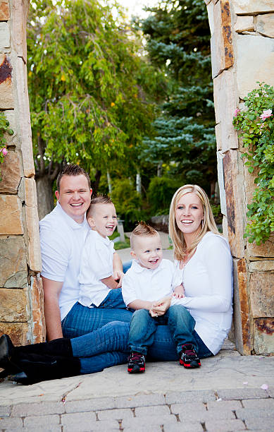 istock Young Family of Four 135148226