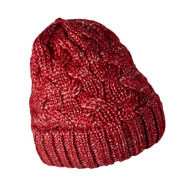 istock women's hat knitted isolated on white background. warm winter accessory 1351486456
