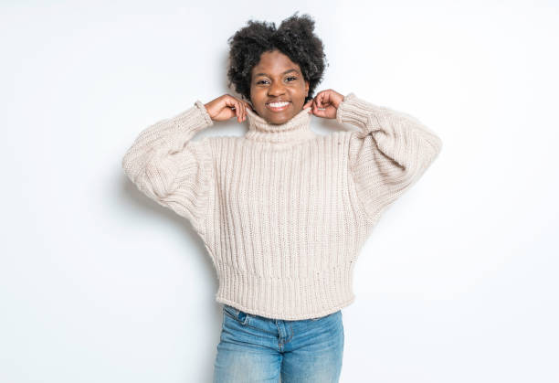 istock Young African Woman Isolated On White Background 1351489669