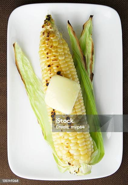 Pannocchia - Fotografie stock e altre immagini di Alimentazione sana - Alimentazione sana, Alla griglia, Arrosto - Cibo cotto