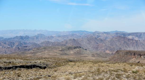istock Panoramic view of the Nevada state desert with mountains in the background. 1351492862