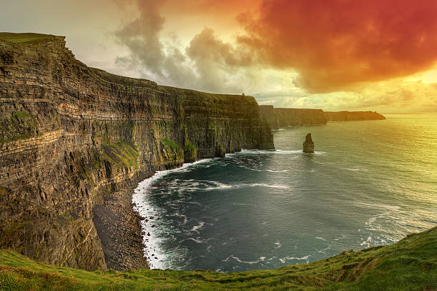 istock Cliffs of Moher at amazing sunset 135149662