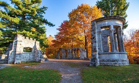 Beautiful fall colors at the Mackenzie King Estate in Gatineau Park, Quebec, Canada