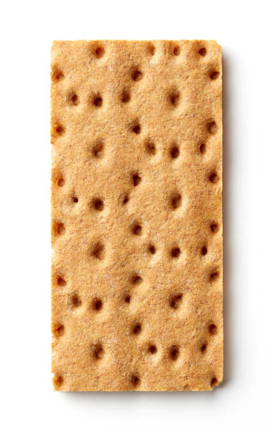 istock Rye crispbread isolated on white, from above 1351502022