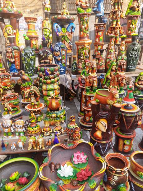 istock Decorat items sale on road 1351511454