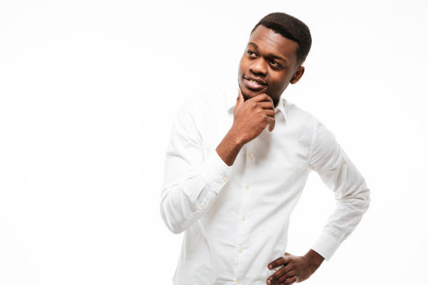istock Gorgeous young african man looking aside. 1351517350