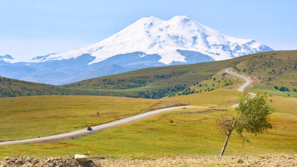 istock The road along the Dzhily Su tract 1351517357