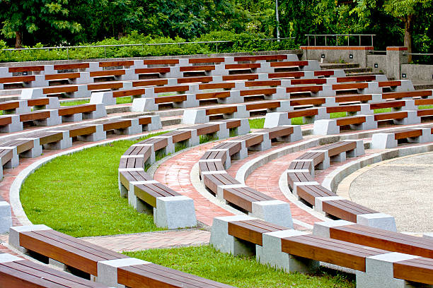 Open-air auditorium stock photo