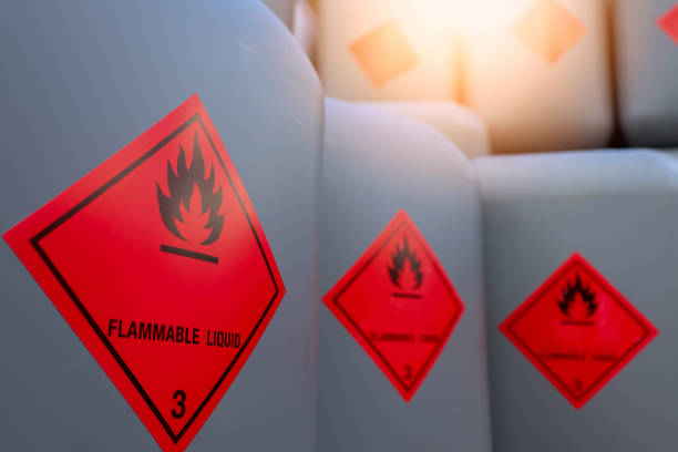 istock Flammable chemical tanks used in industry 1351521619