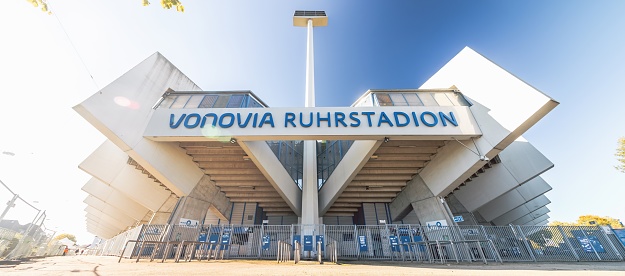 Bochum, Germany - October 2021: Ruhrstadion, home ground for the VfL Bochum