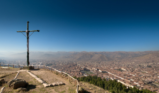 A wonderful view of the Cuzco city from the ruins of Saqsayhuaman.