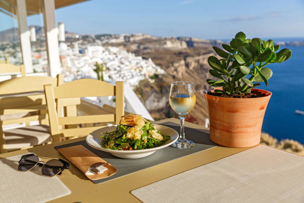 istock Dinner at a restaurant overlooking the sea 1351543763