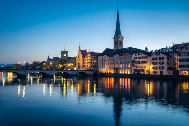 istock Zurich, Switzerland at dusk 1351544931